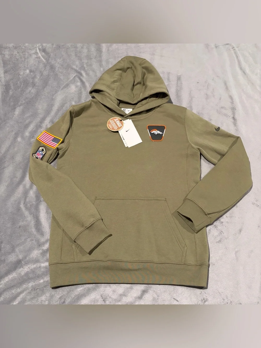 Denver Broncos Nike 2025 Salute to Service Kids Large Hoodie On Field Apparel